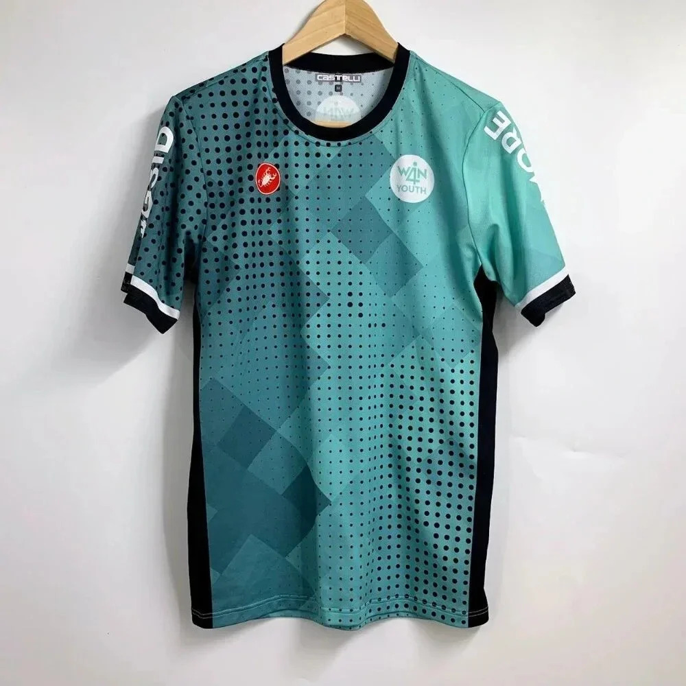 Castelli Men's Global Sports & Inclusion Geometric Day Short Sleeve‎ Jersey SZ M